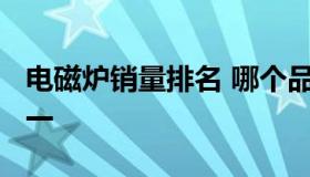 电磁炉销量排名 哪个品牌电磁炉全国销量第一