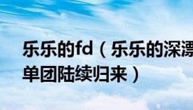 乐乐的fd（乐乐的深漂日记：飞赴海外的抢单团陆续归来）