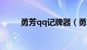 勇芳qq记牌器（勇芳软件工作室）