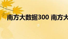 南方大数据300 南方大数据300指数基金