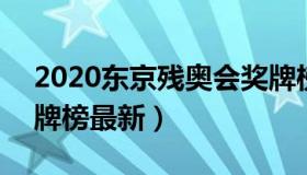 2020东京残奥会奖牌榜 2020东京残奥会奖牌榜最新）