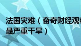 法国灾难（奋奇财经观察：法国正遭遇历史上最严重干旱）