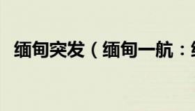 缅甸突发（缅甸一航：缅甸军方宣布停火）