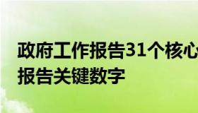 政府工作报告31个核心数据（2020政府工作报告关键数字