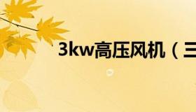 3kw高压风机（三千瓦的风机）