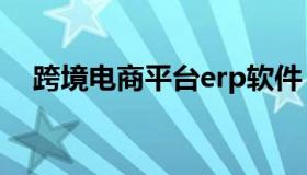 跨境电商平台erp软件 十大跨境电商ERP