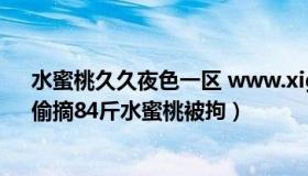 水蜜桃久久夜色一区 www.xiguayo.com（唐贤杰律师：偷摘84斤水蜜桃被拘）