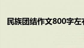 民族团结作文800字左右（名族团结作文）