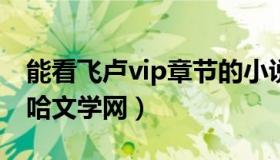 能看飞卢vip章节的小说软件库哈文学网（库哈文学网）