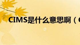 CIMS是什么意思啊（CIMS是什么意思）