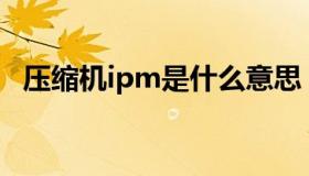 压缩机ipm是什么意思（IPM是什么意思）