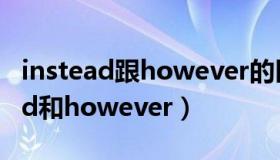 instead跟however的区别（如何区分instead和however）