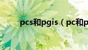 pcs和pgis（pc和pcs有什么区别）