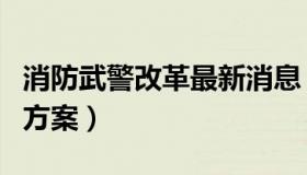 消防武警改革最新消息（消防武警改革最详细方案）