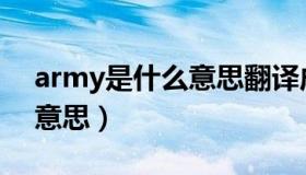 army是什么意思翻译成中文（army是什么意思）