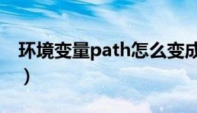 环境变量path怎么变成多行（环境变量path）