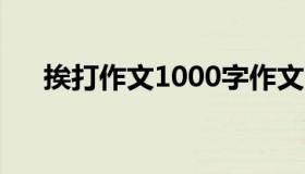 挨打作文1000字作文（挨打受罚作文）