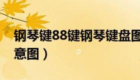 钢琴键88键钢琴键盘图（钢琴键盘88键位示意图）