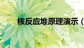 核反应堆原理演示（核反应堆原理）