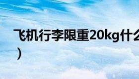 飞机行李限重20kg什么意思（飞机行李限重）