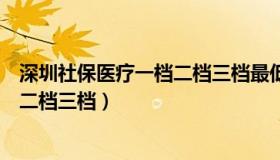 深圳社保医疗一档二档三档最低交多少（深圳社保医疗一档二档三档）