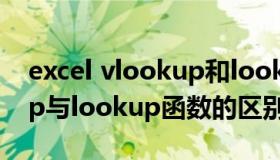 excel vlookup和lookup（Excel中vlookup与lookup函数的区别与使用方法）