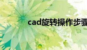 cad旋转操作步骤（cad旋转）