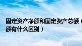 固定资产净额和固定资产总额（固定资产净值与固定资产净额有什么区别）