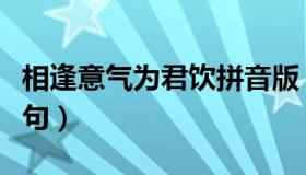 相逢意气为君饮拼音版（相逢意气为君饮下一句）