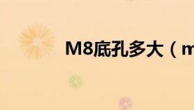 M8底孔多大（m8底孔多大）