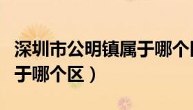 深圳市公明镇属于哪个区域（深圳市公明镇属于哪个区）