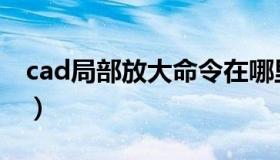 cad局部放大命令在哪里（cad局部放大命令）