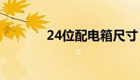 24位配电箱尺寸（电箱尺寸）