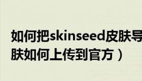 如何把skinseed皮肤导入游戏（skinme的皮肤如何上传到官方）