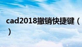 cad2018撤销快捷键（cad撤销快捷键是什么）