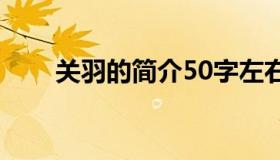 关羽的简介50字左右（关羽的简介）