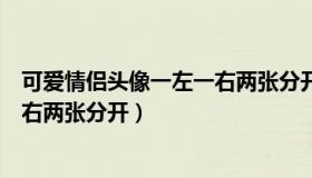 可爱情侣头像一左一右两张分开图片（可爱情侣头像一左一右两张分开）