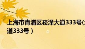 上海市青浦区崧泽大道333号(北门)（上海市青浦区崧泽大道333号）