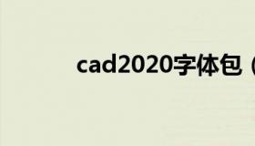 cad2020字体包（cad字体包）