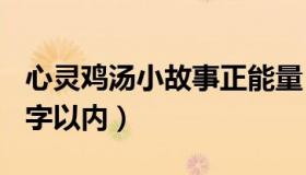 心灵鸡汤小故事正能量（心灵鸡汤小故事100字以内）