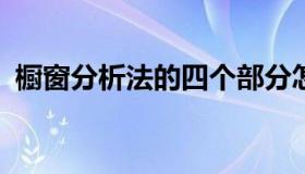 橱窗分析法的四个部分怎么写?（橱窗分析）