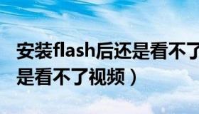 安装flash后还是看不了视频（安装了flash还是看不了视频）