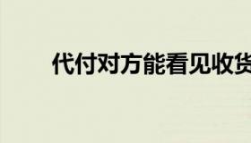 代付对方能看见收货地址吗（代付）