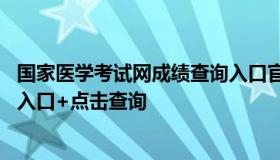 国家医学考试网成绩查询入口官网 国家医学考试网成绩查询入口+点击查询