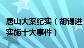 唐山大案纪实（胡锡进：唐山打人案入选法治实施十大事件）