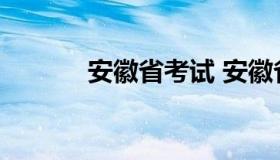 安徽省考试 安徽省考试人试网