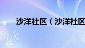 沙洋社区（沙洋社区网信息超市招聘