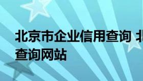 北京市企业信用查询 北京市企业信用信息网查询网站