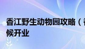 香江野生动物园攻略（香江野生动物园什么时候开业