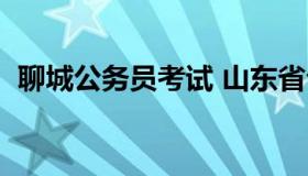 聊城公务员考试 山东省公务员考试职位表）